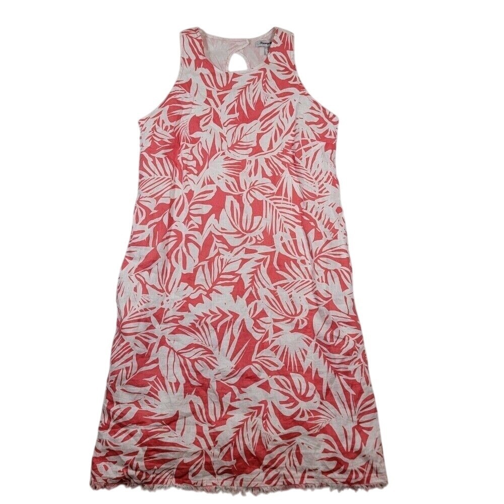Tommy Bahama 100% Linen All‎ My Fronds Shift Dress Sz XXS Tutti Frutti Tropical